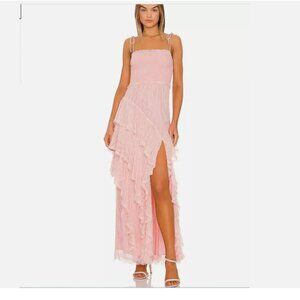 Alice + Olivia Jocelyn Ruffle Maxi Dress